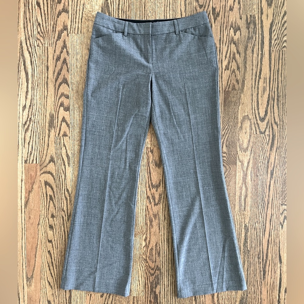 Express Editor Mid Rise Trouser Flare Pants - Hea… - image 1